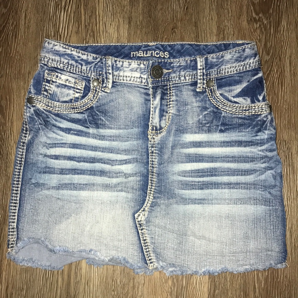 NEW Maurices denim skirt